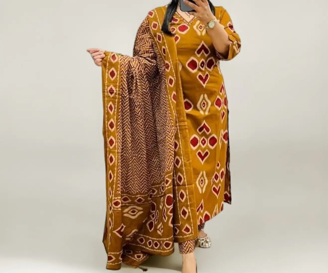 3-Piece Kurta Pant Set with Dupptta