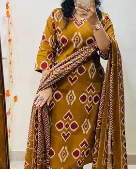 3-Piece Kurta Pant Set with Dupptta